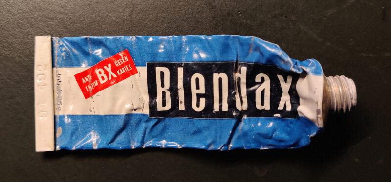 Blendax Zahnpastatube ANTI ENZYM BX GEGEN KARIES